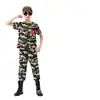 Uniformes de Camuflaje para Niños y Niñas, Uniformes de Entrenamiento Militar para Jardín de Infancia, Uniformes de Campamento de Verano al Aire Libre, Uniformes de Desempeño para Estudiantes de Primaria