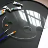Paleta Acrílica Transparente para Mistura de Cores, Pó de Tinta Acrílica, Pintura a Aquarela, Ferramentas de Beleza e Nail Art, Paleta Oval