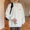 Moletom jacquard xadrez com etiqueta de design exclusivo para homens, novo top oversized da marca da moda primavera/outono, jaqueta juvenil