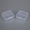 Caja de Plástico Transparente Cuadrada de 5.5 cm Pegatina Caja de Empaque para Joyería de Cuentas Pequeñas Caja de Almacenamiento para Cuentas Perler Caja Organizadora para Pasadores de Cabello Artículos Varios