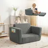 Sofá cama plegable infantil transfronterizo, diseño simple para área de lectura de dormitorio, asiento extendido reclinable, sillón reclinable perezoso, sofá pequeño para bebé