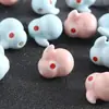 Desenho Animado Infantil Coelhinho de Cerâmica Contas Soltas Pulseira de Contas DIY Corrente de Celular Material Acessórios de Joia Contas de Animal