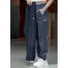 Calça Coil Masculina Estilo Americano Marca Tendência Perna Larga Calças de Primavera e Outono Versátil Casual Calça Cropped