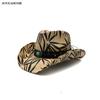 Sombrero de vaquero de copa dura, sombrero de playa, nuevo sombrero de verano, sombrero de paja panamá para hombres y mujeres, sombrero de copa, sombrero de vaquero occidental americano