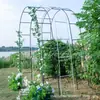 Arco de Jardim para Casamento Reforçado com Ferro Forjado Arco Suporte para Flores Trepadeiras Flor de Trepadeira Jardim de Rosas ao Ar Livre Cerca de Portão Curvo Cerca Pátio