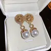 Pendientes Triangulares Plisados de Perlas de Diamante con Tachuelas Plateadas, Pendientes Vintage de Alta Gama, Pendientes Exquisitos y Versátiles para Mujer