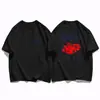 Camiseta Creativa de Fresa para Mujer Holgada Hip-Hop Streetwear Moda Ropa Nueva para Mujer Cintura Completa Cómodo Top de Algodón