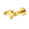 Jiangtai F136 Titânio Vendedor de Sucesso Transfronteiriço Halloween Morcego Stud Brincos de Lábio Titânio G23 Joias para Piercing Corporal Stud de Cartilagem da Orelha