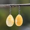 Pendientes de Piedra Natural Gotas de Agua de Venta Caliente Europeos y Americanos para Mujer, Pendientes de Cristal Rosa y Aventurina Verde, Joyería al por Mayor de Comercio Exterior Transfronterizo