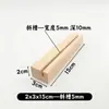 Portatarjetas de Madera Maciza de Haya Base para Etiqueta de Precio Base de Madera para Notas Soporte de Base de Madera Soporte para Inserción de Tarjetas de Notas Soporte para Señal