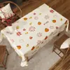 Mantel de Año Nuevo Impermeable Accesible Lujo Gama Alta Rojo Festivo Atmósfera Festiva Mantel Decorativo Mesa de Café Salvamanteles