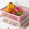 Estante de almacenamiento de verduras para cocina, estante de almacenamiento multicapa de piso, cesta de plástico apilada para refrigerios, juguetes, cesta para frutas y verduras