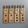 Etiqueta de Madera Maciza para Verduras Tienda de Fideos Etiqueta de Madera Listado de Tienda Personalidad Creativa Etiqueta de Precio Grabado de Menú Chino Estilo Japonés