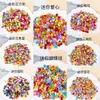 Mini Color Plástico Botones Mixtos Niños DIY Hecho a Mano Pegar Pintura Bolsita de Materiales para Botones Botón para Cardigan Ropa
