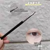 Pincel Mini Contorno de Nariz Forma de Media Luna de Cangzhou, Pincel Abanico Pequeño Angulado Forma de Hoz para Modificación del Puente Nasal y Pincel Iluminador