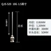 Cabezal de dispensación de aguja de extensión de precisión de 1,5 pulgadas Accesorios de dispensación Tubo de aguja de acero inoxidable Consumibles Punta de aguja 8-30G Personalizable