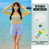 Traje de baño de malla de manga larga para mujer, casual, adelgazante, para vacaciones, playa, costa, lindo, aguas termales y sesiones de fotos