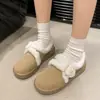 Zapatos de mujer cálidos de felpa con suela gruesa 2026 nuevos mocasines slip-on Birkenstock de invierno mocasines peludos zapatos de algodón