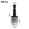 Portabrocas de tres mordazas de auto-centrado con vástago hexagonal de cambio rápido premium de 0.3-6.5mm para amoladoras eléctricas de 3.6mm