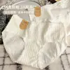 Ropa interior de algodón puro Clase A para mujer, longitud de entrepierna extendida de 16 cm, entrepierna 100% algodón antibacteriano 7A, bragas triangulares blancas para niñas