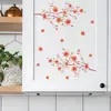 BR3555C Nuevas Pegatinas Autoadhesivas Creativas Flor de Durazno Rosa Decorativas para Refrigerador, Gabinete de Cocina, Baño, Inodoro