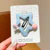 Presilha de Cabelo Estrela de Cinco Pontas Ursinho para Meninas Fofa BB Clip Cabelo Lateral de Menina Dopamina Doce Acessórios de Cabelo