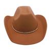 Sentido avanzado de accesorios de diamante medio sombrero al por mayor sombrero vaquero Amazon transfronterizo estilo europeo y americano británico sombrero de jazz hombres y mujeres