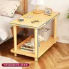 Alternativa a la mesa de noche: Mesa de noche moderna simple, Estante de almacenamiento pequeño, Mesa pequeña de pie, Madera maciza, Color de madera natural simple
