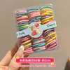 Goma elástica alta para el pulgar de niña, Goma elástica pequeña negra, Cuerda para el pelo de niños, Accesorio de trenza de pelo no dañino