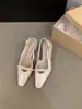 Sandalias Negras Chuyuji de Tacón Medio y Punta Cerrada para Mujer, Nuevo Modelo de Verano 2026, Estilo Francés de Nicho, Elegante Socialité
