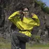 Ootd Roupas de Secagem Rápida para Mulheres Caminhada ao Ar Livre Outono Versátil Camiseta de Manga Longa Marca da Moda Casual Solta Gola Redonda Moletom para Casal