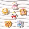 Novo Babador Cachorro Pequeno DIY Chaveiro Artesanal Pingente Fofo Presilha de Cabelo Capa de Celular Joias com Cola Cremosa Acessórios Atacado
