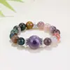 Populares en el comercio exterior, pulseras de cuentas hechas a mano para hombres y mujeres para aliviar la ansiedad, pulseras de la suerte del zodíaco de cristal natural europeas y americanas