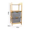 Cesta de Almacenamiento de Ropa Sucia para el Hogar Cesta de Bambú para Ropa Sucia de Baño Cesta Plegable de Estilo Nórdico para Ropa Sucia Estante de Almacenamiento