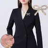 Botones Metálicos de Pajarita Incrustados con Diamantes, Decoraciones de Alto Gama para Suéteres y Abrigos, Botones Cosidos a Mano, Accesorios para Ropa, Botones Metálicos de Lujo Ligero