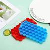 Molde de Hielo de Panal de 37 Cavidades con Tapa para Prevenir Olores, Caja de Cubitos de Hielo para Refrigerador Doméstico, Molde de Hielo Casero para Mamá y Bebé