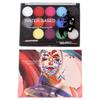 Crema de pintura corporal de 15 colores, placa de maquillaje de color soluble en agua, sombra de ojos, delineador fluorescente, departamento de pintura de color, pigmento corporal, maquillaje de color transfronterizo