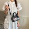 Bolsa Cilindro Doce de Bolinhas para Mulheres, Pequena Bolsa de Mão, Nova Moda de Verão, Versátil para o Dia a Dia, Bolsa Transversal