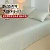 Un tipo de sábana de cama de tela gruesa de algodón puro, vieja y áspera, pieza individual, edredón individual de verano de algodón puro, funda de almohada, juego de tres piezas, tapete de algodón y lino