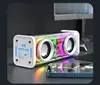 Alto-falante Bluetooth Mecha V8 Transfronteiriço V9 Pequeno Mecha Portátil Subwoofer Karaoke Portátil Colorido Presentes para Casa