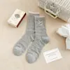 Meias de Renda Doce Estilo Coreano com Laço para Mulheres, Meias Finas Vazadas com Babados de Renda para Primavera e Verão, Meias de Algodão Estilo Ballet