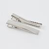 Pinza cuadrada para pico de pato, pinza de cocodrilo plateada avanzada, pinza para flequillo, accesorios de bricolaje, horquilla, accesorios para el cabello