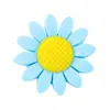 Contas de margarida de silicone, pingentes de pulseira de flor de girassol colorida, acessórios, acessórios de vestuário DIY, decorações
