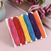 Corda para Zongzi DIY tapeçaria tecida corda de amarração corda de algodão 2mm fio de algodão 3 fios de espessura cor única corda de algodão alça
