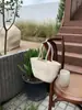 Bolso Tejido de Cuerda de Algodón Matsuzawa/Nuevo, Bolso de Paja Calado, Bolso de Mano Simple, Bolsa de Regalo, Bolso de Playa para Vacaciones