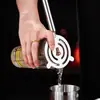 Juego de Coctelera de Acero Inoxidable Coctelera Herramientas para Hacer Cócteles Coctelera de Mano Utensilios Profesionales