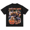Camiseta de Diseñador para Hombre de Manga Larga Camisa Y2K Patrón Harajuku Camiseta Gótica de Manga Corta para Mujer Ropa Urbana Top de Baloncesto
