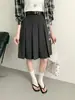 2026Miumi Moda de Primavera Versátil Cintura Alta Adelgazante Plisado Traje Falda Línea A para Mujeres