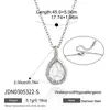 Collar Jingqiao de Acero de Titanio 18K con Circonita Lujo Accesible Cadena de Clavícula de Gama Alta Joyería que No Se Desvanece Joyería de Acero Inoxidable Transfronterizo