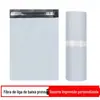 Sacos expressos brancos transfronteiriços feitos de material novo, sacos de embalagem logística espessados, sacos de carga à prova d'água, sacos de embalagem expressa para roupas atacado
